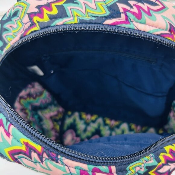 Cinda B Backpack Quilted Blue Geometric Medium Multi Pocket Nylon main image 10